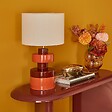 ATMOSPHERA - Lampe design Fiva cylindrique H.50cm marron - vignette