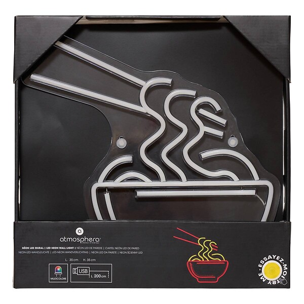 ATMOSPHERA - Néon LED Nouille 35cm rouge - large