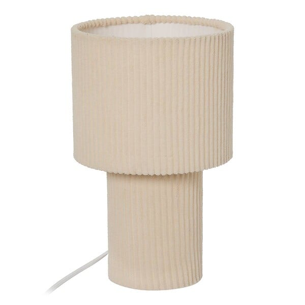 ATMOSPHERA - Lampe Jolina cylindrique H.28cm beige - large