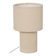 ATMOSPHERA - Lampe Jolina cylindrique H.28cm beige - vignette