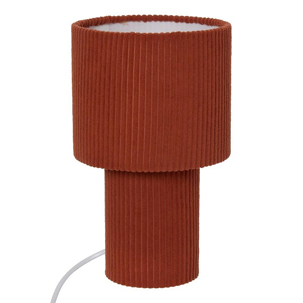 ATMOSPHERA - Lampe Jolina cylindrique H.28cm terracotta - large