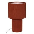 ATMOSPHERA - Lampe Jolina cylindrique H.28cm terracotta - vignette