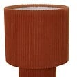 ATMOSPHERA - Lampe Jolina cylindrique H.28cm terracotta - vignette