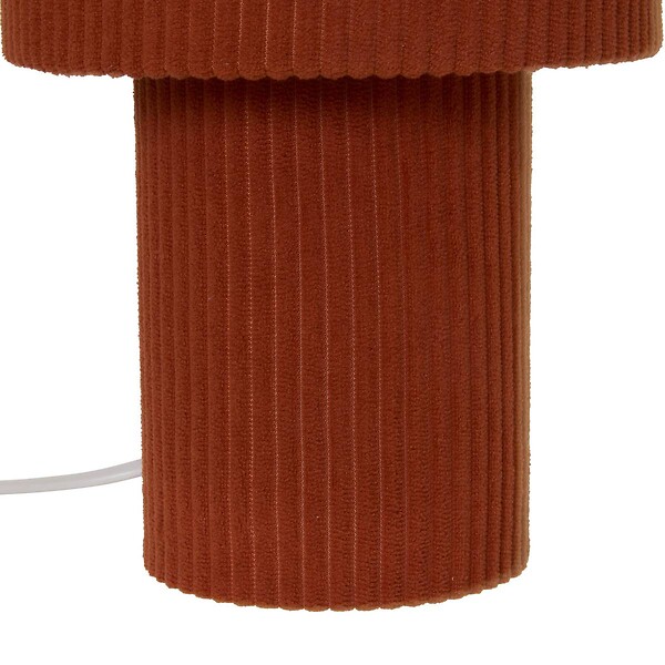 ATMOSPHERA - Lampe Jolina cylindrique H.28cm terracotta - large