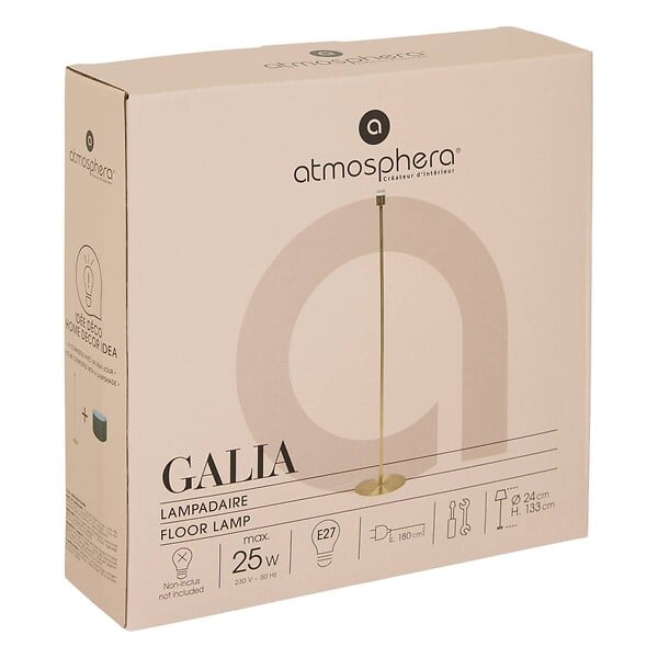 ATMOSPHERA - Pied de lampadaire Galia H.133cm doré - large