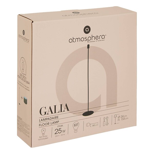 ATMOSPHERA - Pied de lampadaire Galia H.133cm noir - large
