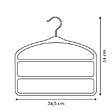 5 FIVE SIMPLY SMART - Cintre pantalon Hang'Pant L.34,5cm noir - vignette