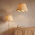 ATMOSPHERA - Abat-jour Flore rond D.37cm beige - vignette
