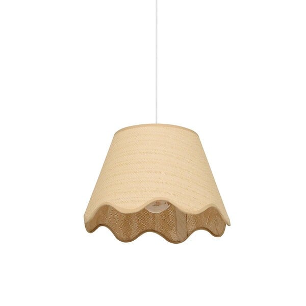 ATMOSPHERA - Abat-jour Flore rond D.37cm beige - large