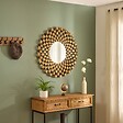 ATMOSPHERA - Miroir rond Youri D.90cm doré - vignette