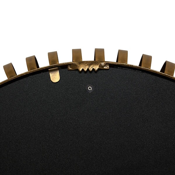 ATMOSPHERA - Miroir rond Barrel D.61cm doré métallisé - large