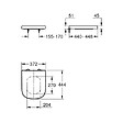 GROHE - Grohe Euro Ceramic Abattant WC déclipsable Duroplast, charnières en acier inoxydable, blanc (G39331002) - vignette