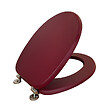 KIAMAMI VALENTINA - Tablette De Siège De Toilette Universelle De Couleur Bordeaux Mat - vignette