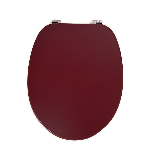 KIAMAMI VALENTINA - Tablette De Siège De Toilette Universelle De Couleur Bordeaux Mat - large