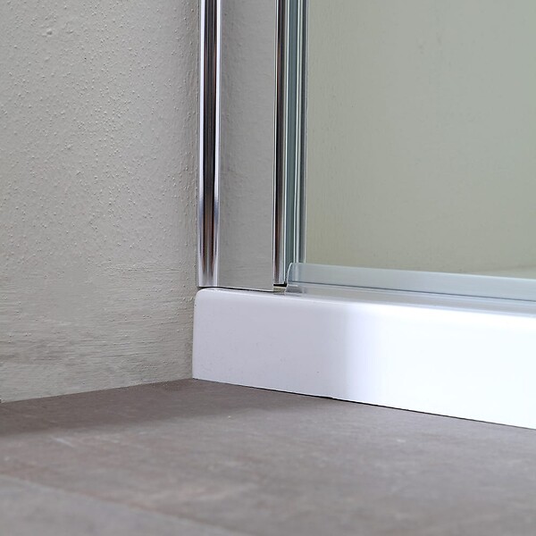 KIAMAMI VALENTINA - Paroi De Douche Walk-In 100 Cm En Verre Transparent De 8 Mm - large