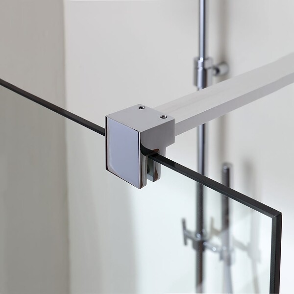 KIAMAMI VALENTINA - Paroi De Douche Walk-In 100 Cm En Verre Transparent De 8 Mm - large