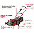 EINHELL - Tondeuse à gazon sans fil EINHELL GP-CM 36/52 S Li BL (4x5,2Ah) - vignette