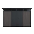 DIRECT-ABRIS - Abri de Jardin Bois Composite 7,5m2 Gris 363x223x227cm EVORA - Cabane a Outils - Local a Vélo - vignette