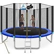 TECTAKE - Trampoline modèle B noir/bleu - vignette