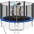 TECTAKE - Trampoline modèle B noir/bleu - vignette