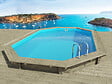 HABITAT ET JARDIN - Piscine bois " Miami 120  " - 4.86 x 3.36 x 1.20 m - vignette