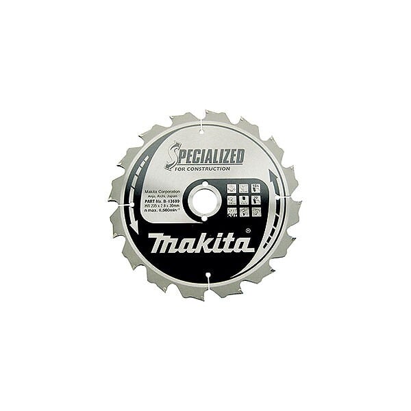 MAKITA - Lame carbure MAKITA B-13699 ''Specialized'' Construction (FERMACELL®) pour scies circulaires - large
