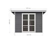 DIRECT-ABRIS - Abri de Jardin Composite ALMA - 9m2 Gris/blanc - Cabane de Jardin - vignette