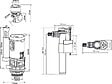 SOMATHERM FOR YOU - Pack mécanisme WC à câble double chasse + Robinet flotteur alimentation latérale - vignette