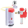 SOMATHERM FOR YOU - Pack mécanisme WC câble double chasse + Robinet flotteur alimentation réversible - vignette