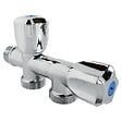 SOMATHERM FOR YOU - Robinet à clapet double sorties pour machine à laver - M1/2" - Sorties M3/4 - vignette