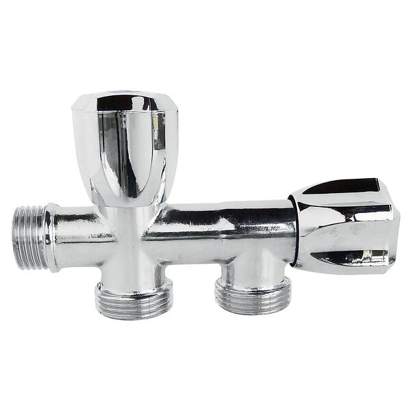 SOMATHERM FOR YOU - Robinet à clapet double sorties pour machine à laver - M1/2" - Sorties M3/4 - large