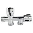 SOMATHERM FOR YOU - Robinet à clapet double sorties pour machine à laver - M1/2" - Sorties M3/4 - vignette