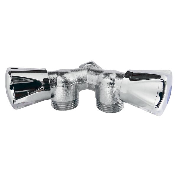 SOMATHERM FOR YOU - Robinet à clapet double sorties Y pour machine à laver - M1/2" - Sorties M3/4 - large