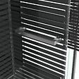 AURLANE - Cabine de douche carree 80x80x215cm - Porte pivotante - Lignes grises anthracites - SCRATCHY 2 - vignette