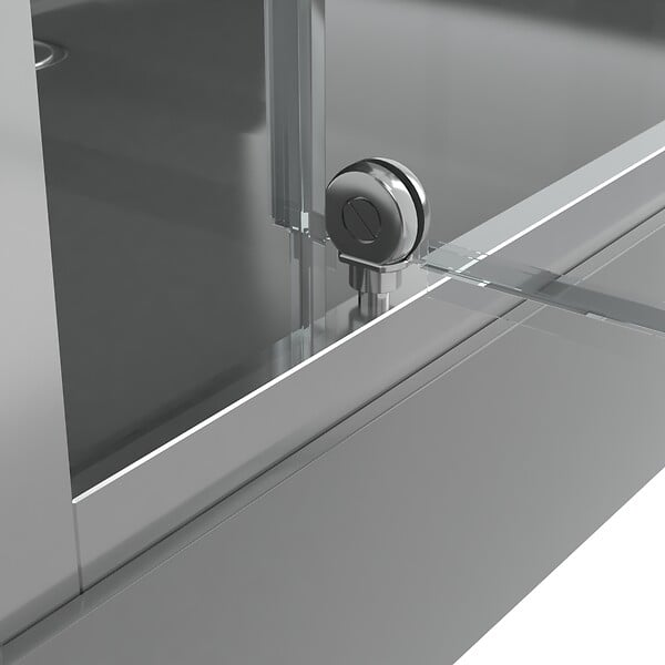 AURLANE - Cabine de douche carree 80x80x215cm - Porte pivotante - Lignes grises anthracites - SCRATCHY 2 - large