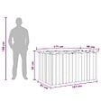 VIDAXL - vidaXL Boîte de rangement de jardin Gris 171x99x93 cm - vignette