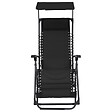 VIDAXL - vidaXL Chaises pliables de terrasse lot de 2 Textilène Noir - vignette