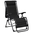 VIDAXL - vidaXL Chaises pliables de terrasse lot de 2 Textilène Noir - vignette