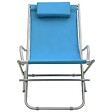 VIDAXL - vidaXL Chaises à bascule lot de 2 Acier Bleu - vignette