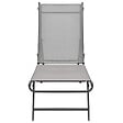 VIDAXL - vidaXL Chaises longues lot de 2 Textilène et acier - vignette