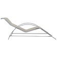 VIDAXL - vidaXL Chaises longues lot de 2 avec table Aluminium Crème - vignette