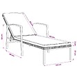 VIDAXL - vidaXL Chaises longues lot de avec table Résine tressée Gris - vignette