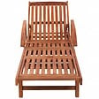 VIDAXL - vidaXL Chaises longues lot de 2 avec table Bois d'acacia solide - vignette