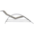 VIDAXL - vidaXL Chaises longues lot de 2 avec table Aluminium Taupe - vignette