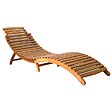 VIDAXL - vidaXL Chaises longues lot de 2 avec coussins Bois d'acacia solide - vignette