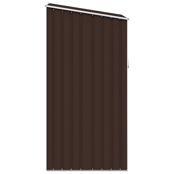 VIDAXL - vidaXL Abri de jardin Marrron 87x98x159 cm Acier galvanisé - large
