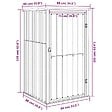 VIDAXL - vidaXL Abri à outils de jardin anthracite 88x89x161 cm acier galvanisé - vignette