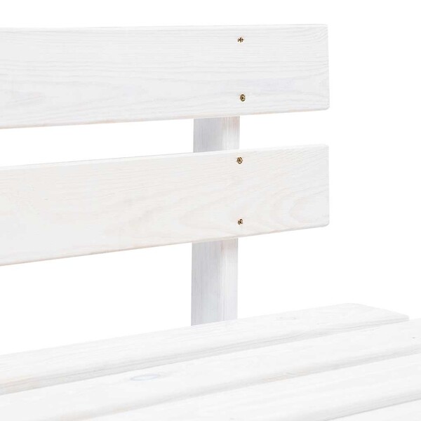 VIDAXL - vidaXL Banc palette de jardin bois gris blanc - large