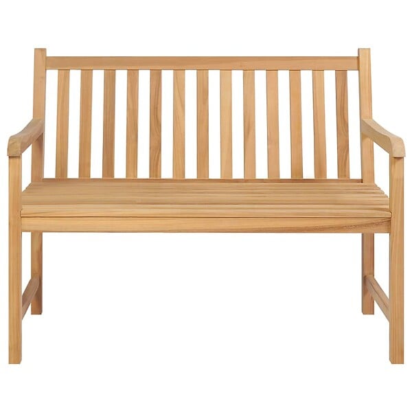 VIDAXL - vidaXL Banc de jardin 114 cm bois de teck solide - large