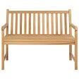 VIDAXL - vidaXL Banc de jardin 114 cm bois de teck solide - vignette